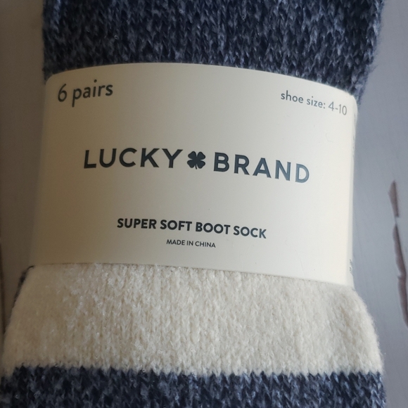 Lucky Brand Boot Socks 4-10 shoe size - Picture 2 of 5